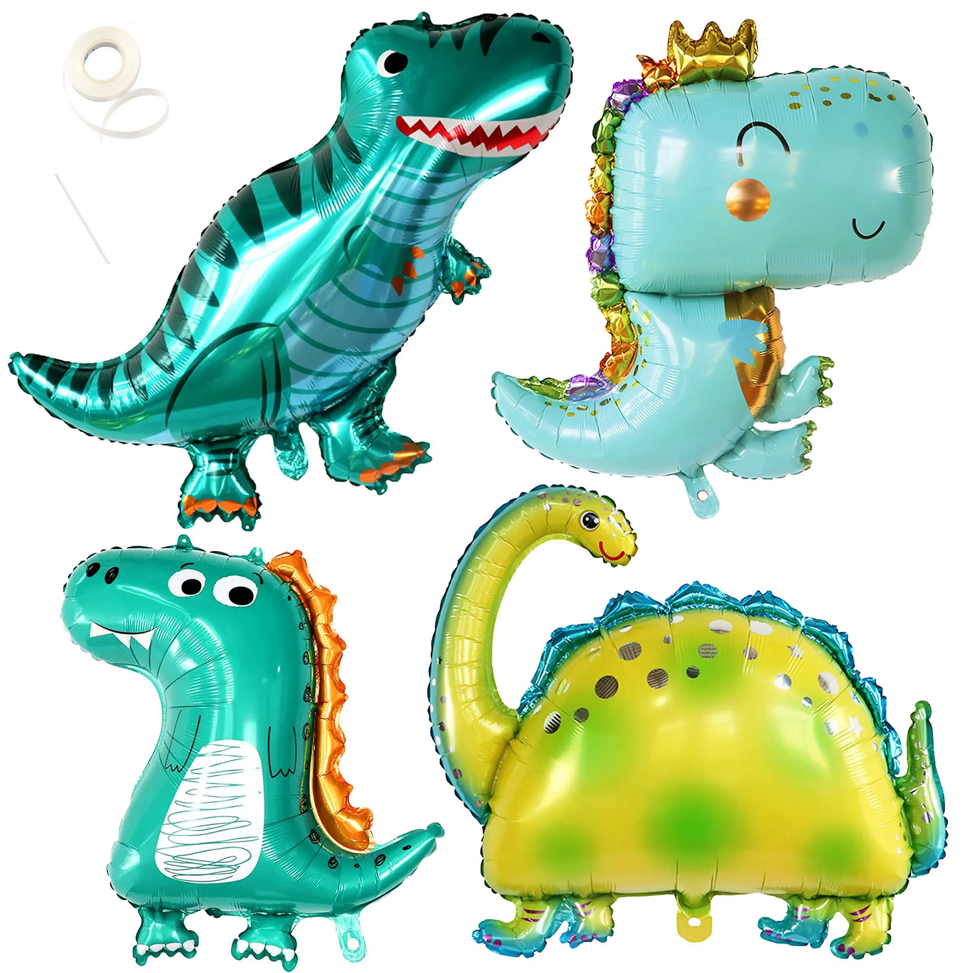 4 Pcs Giant Dinosau…