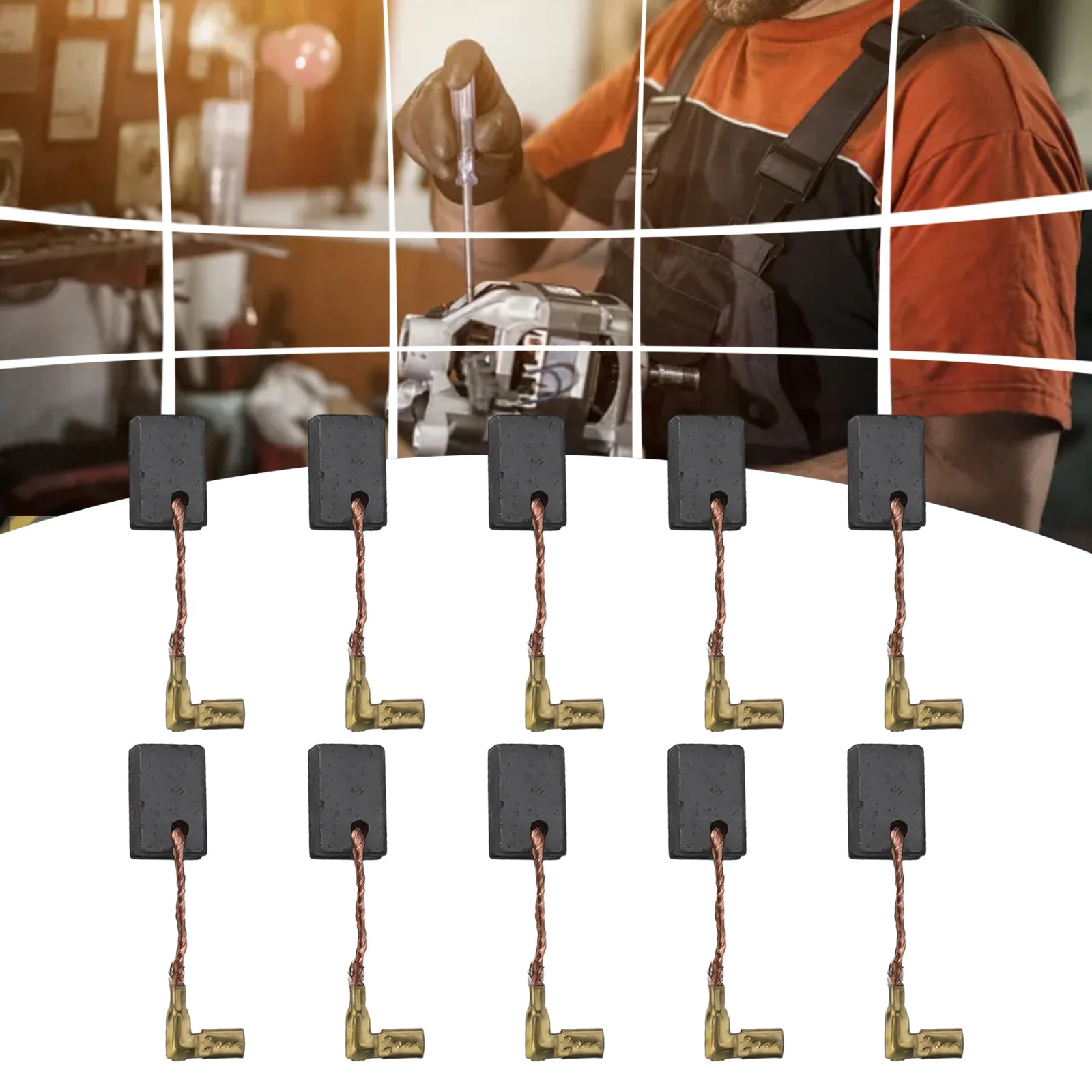5/10PCS Electric Motor Carbon Brushes Replacement Electric Hammer Drill Graphite Brush For GA4530R GA4534 JS1000 GA5030