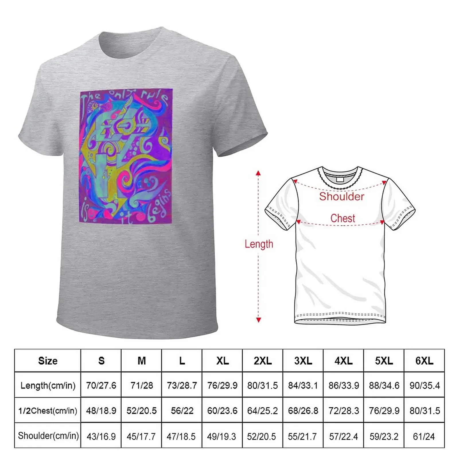 Backwards Down the Number Line - Design 3 T-Shirt Short sleeve tee korean fashion blacks Men's t shirts