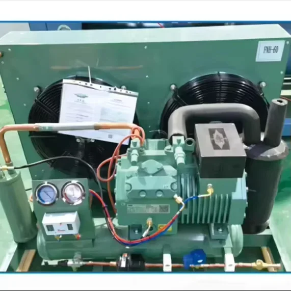 15HP 380V Open Type Freezer Reciprocating Compressor Cooled Condensing Unit Air Cooled Condenser Refrigerator Machinery
