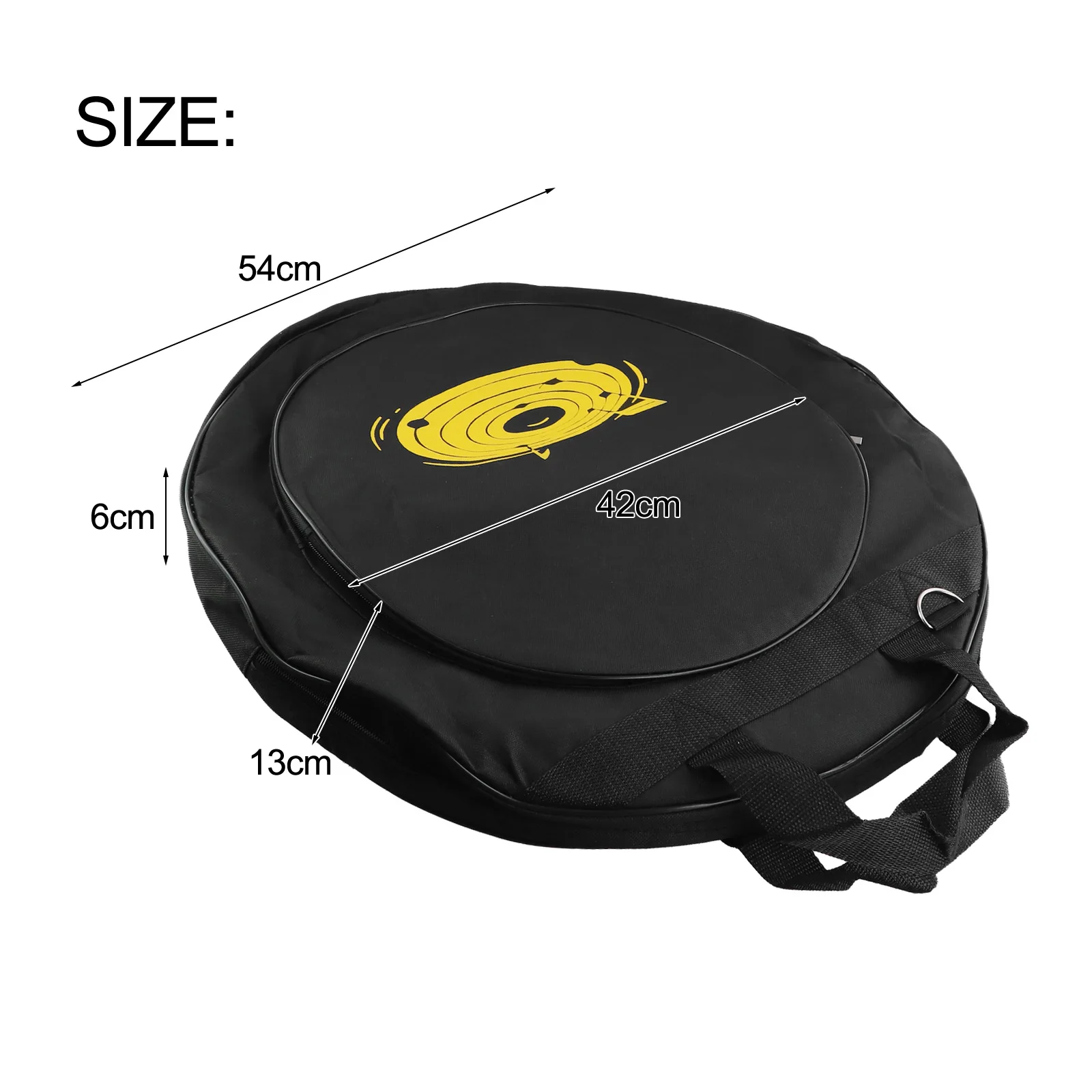 Spacious Cymbal Storage Bag with Metal Handle and Comfortable Grip Designed for Safe Transportation of Drum Equipment