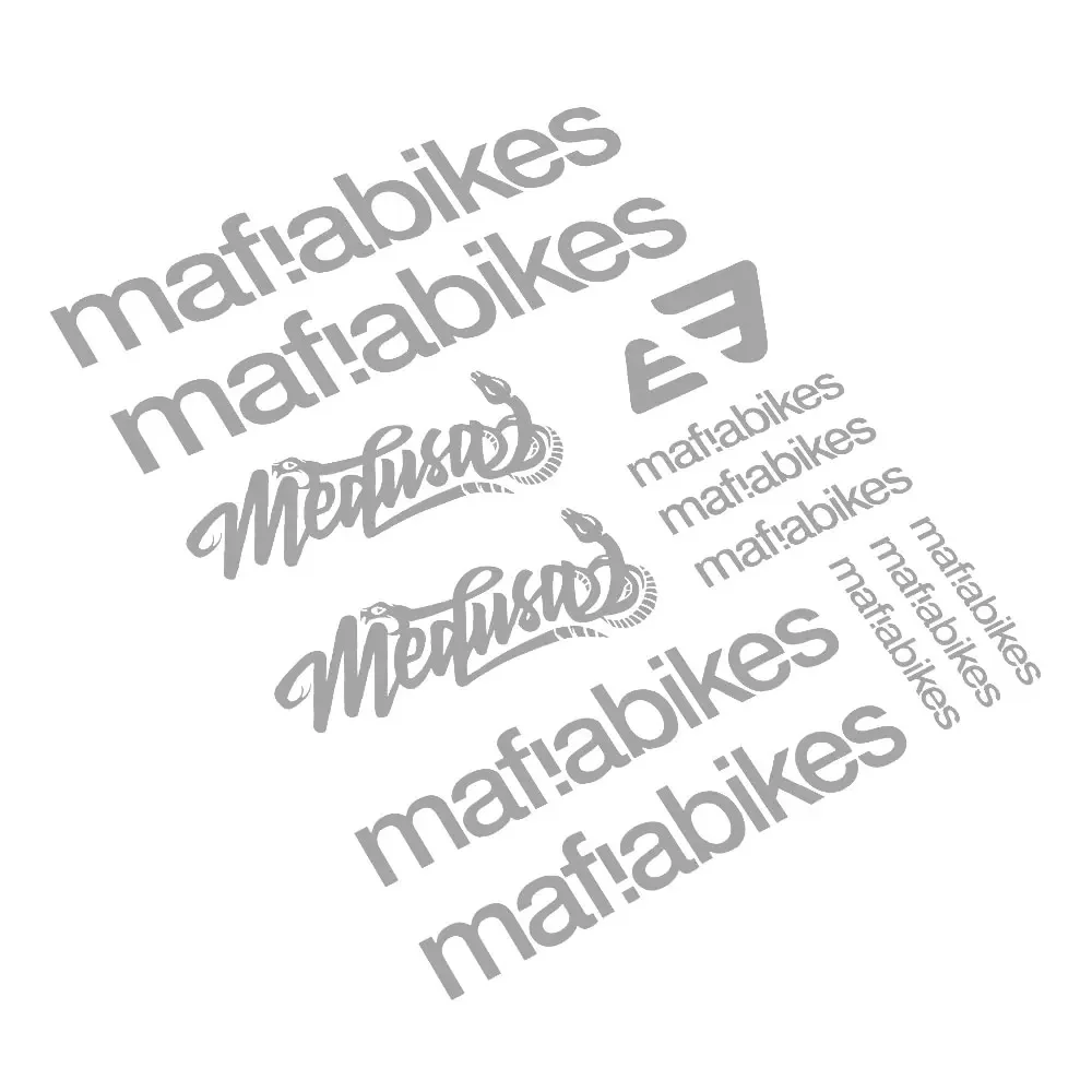 Medusa Compatible Vinyl Frame Stickers Decals for Mafia Bikes Bicycle