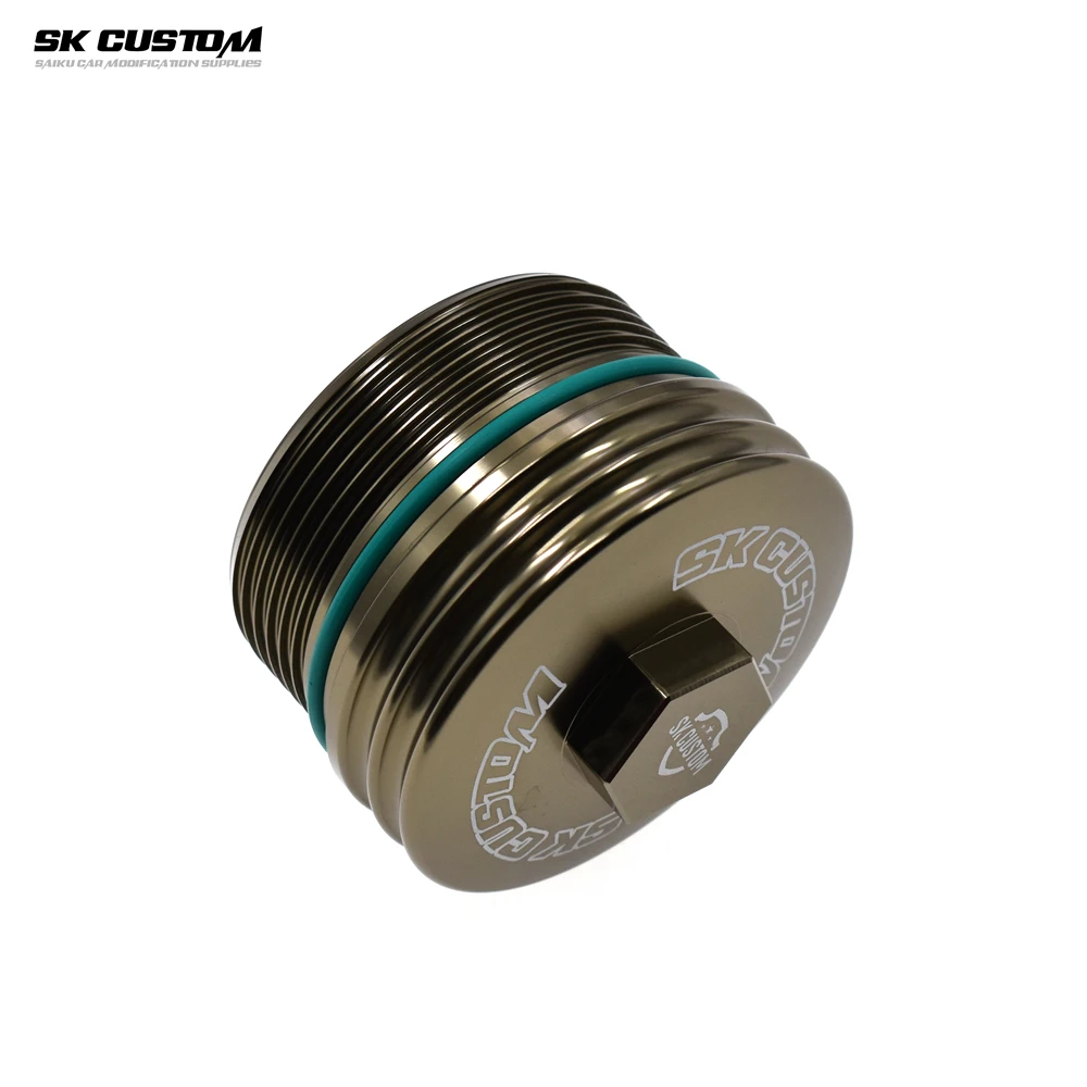 

SK CUSTOM для Buick Chevrolet Крышка масляного фильтра Кованый корпус из алюминиевого сплава