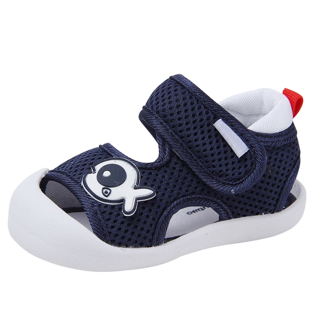 

Baby Boys Girls Summer New Sandals Rubber Soled Non-slip Soft Bottom Velcro Toddler Shoes