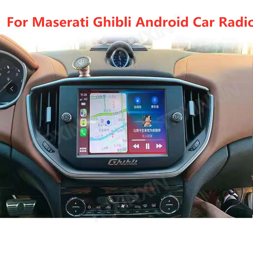 For Maserati Ghibli Android Car Radio Multimedia Video Player Wireless Carplay Autoradio Stereo GPS Navi Head Unit Screen BT 4G
