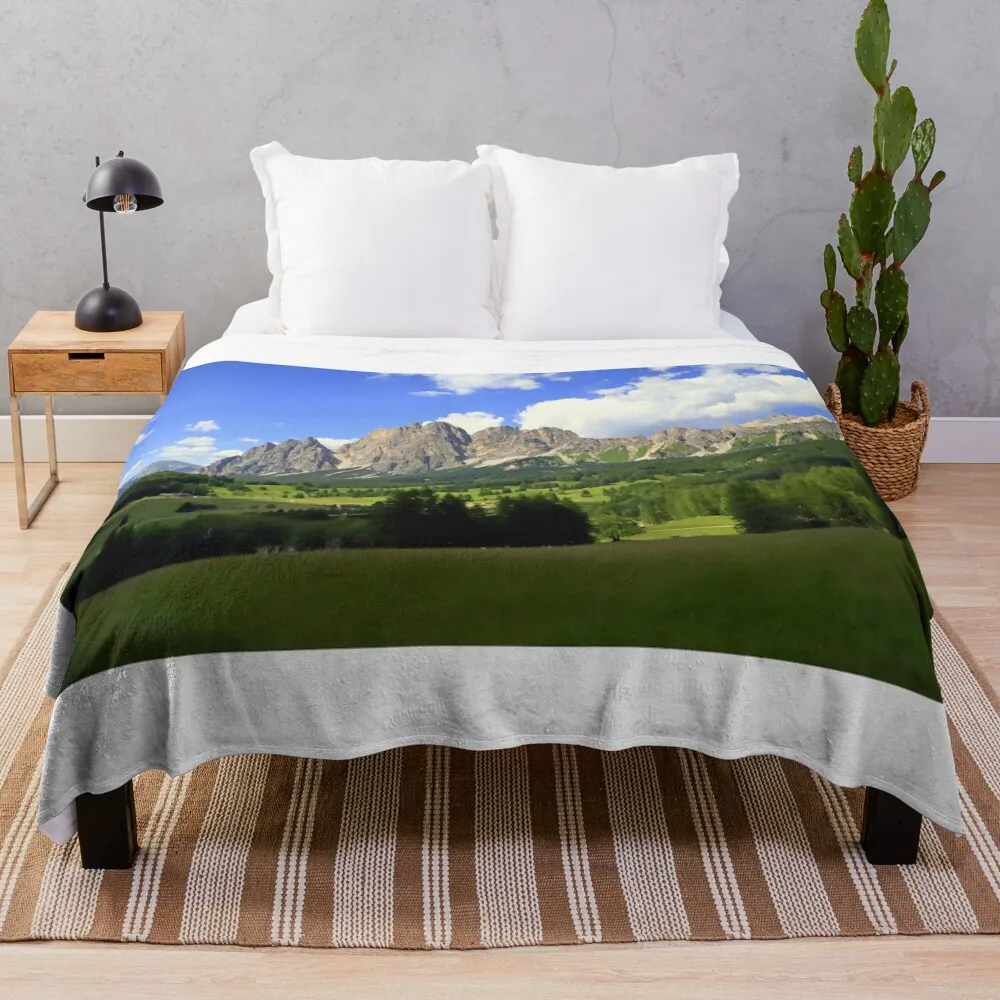 Dolomites in Cortina d'Ampezzo Throw Blanket Kid'S Soft Big Bed Blankets