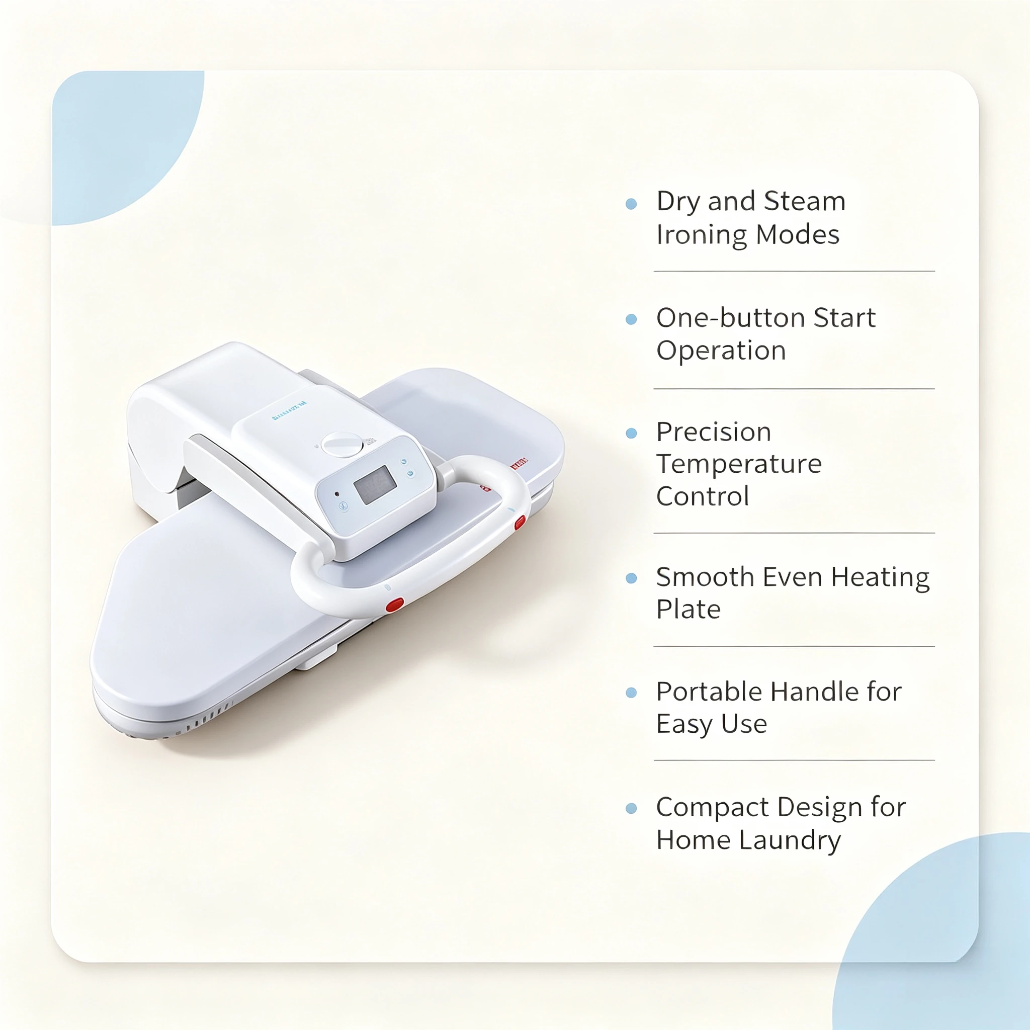 Portable Mini Steam Iron Machine Household Commercial Automatic Dry Wet Garment Steamer Ironing Equipment