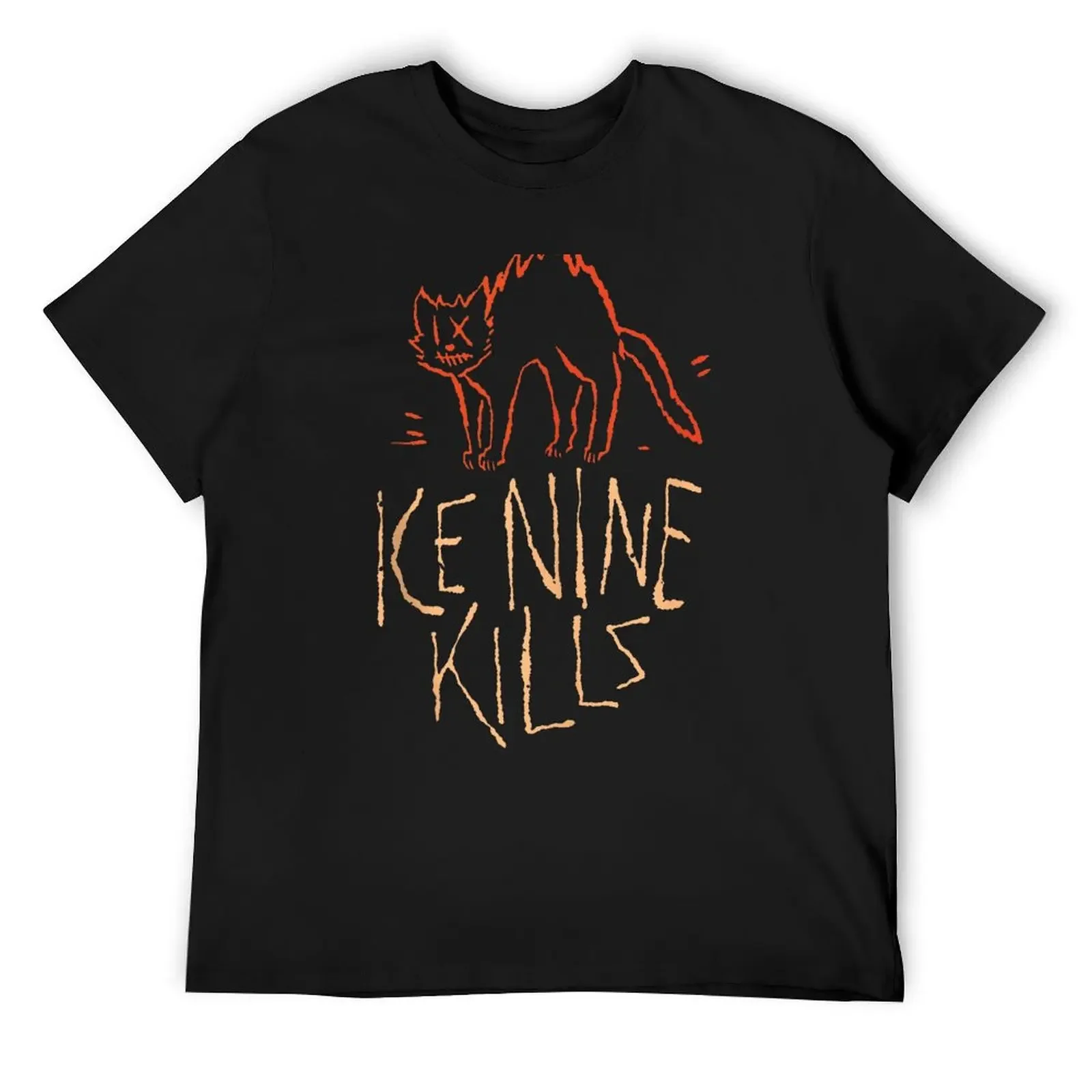 

Vintage INK Halloween Cat T-Shirt boys animal print graphics plus size tops oversized t shirt men