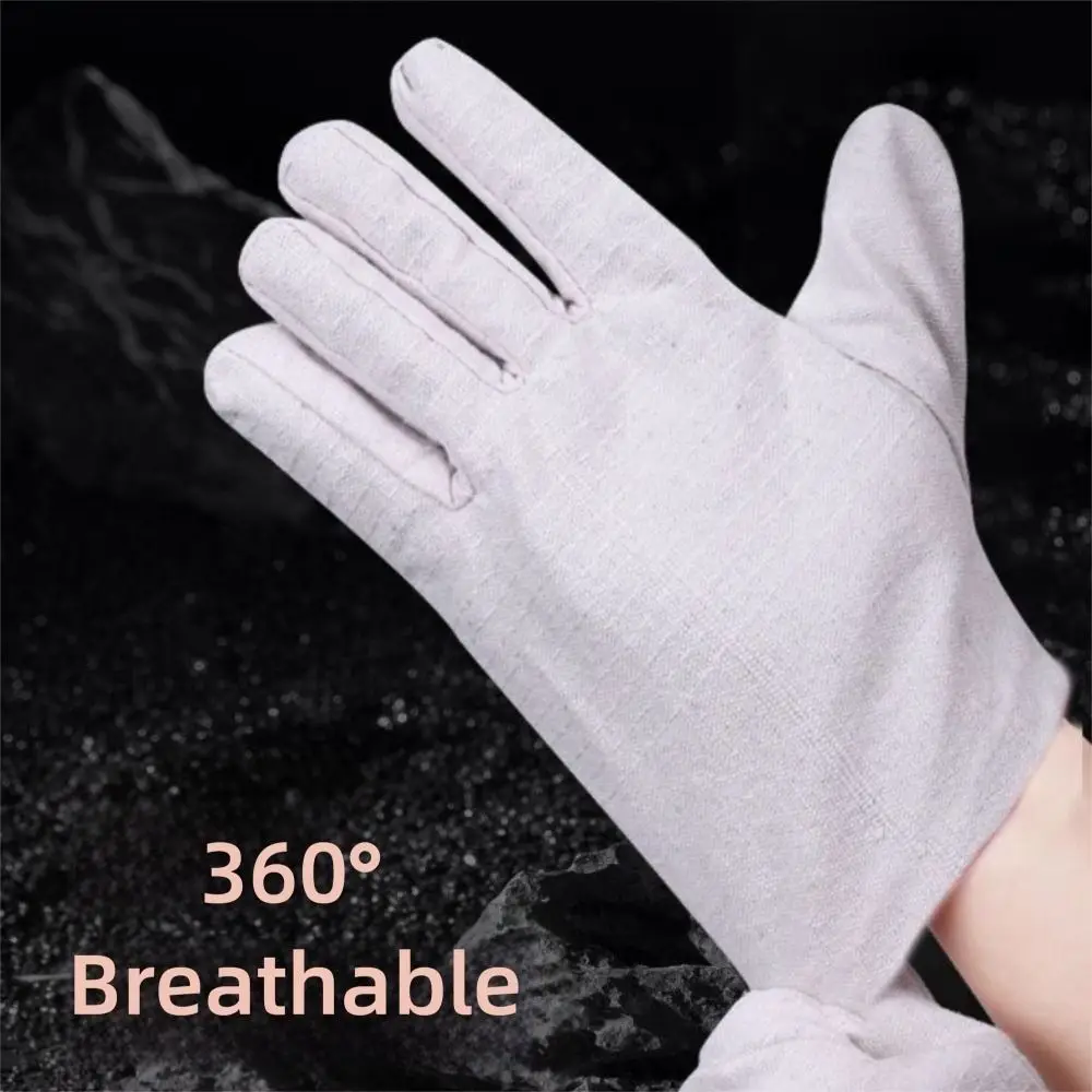 

New Thick Welding Gloves Wear Resistant Canvas Safety Gloves High Temperature Resistance Security Protection
