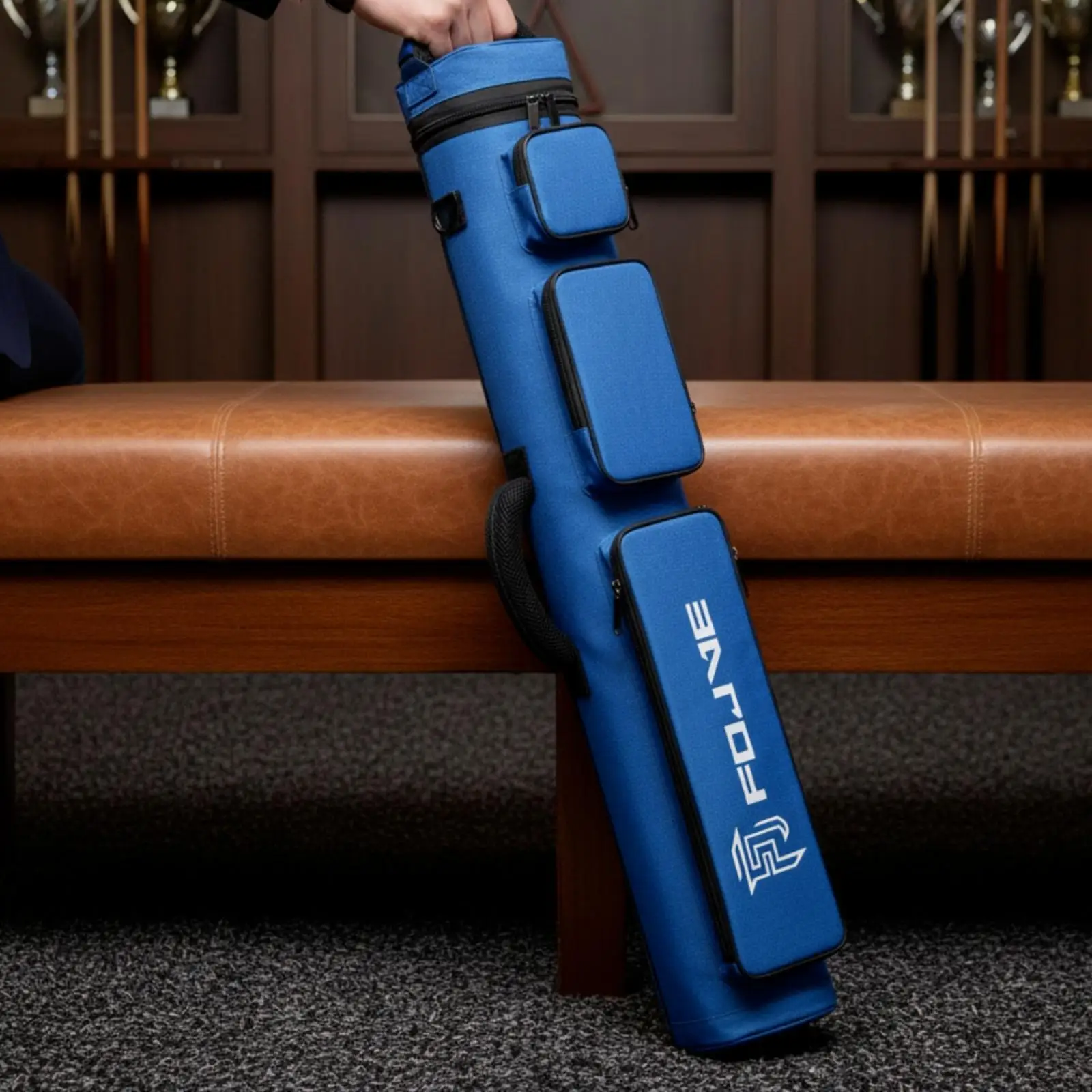 billiard-equipment-bag-with-shoulder-strap-padded-cylindrical