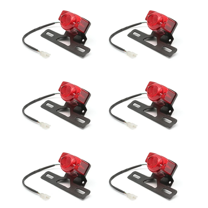

6X Tail Light Motorcycle Rear Lamp Taillight For Honda Monkey Z50 Z50JZ Z 50 KDF Bike-A99F