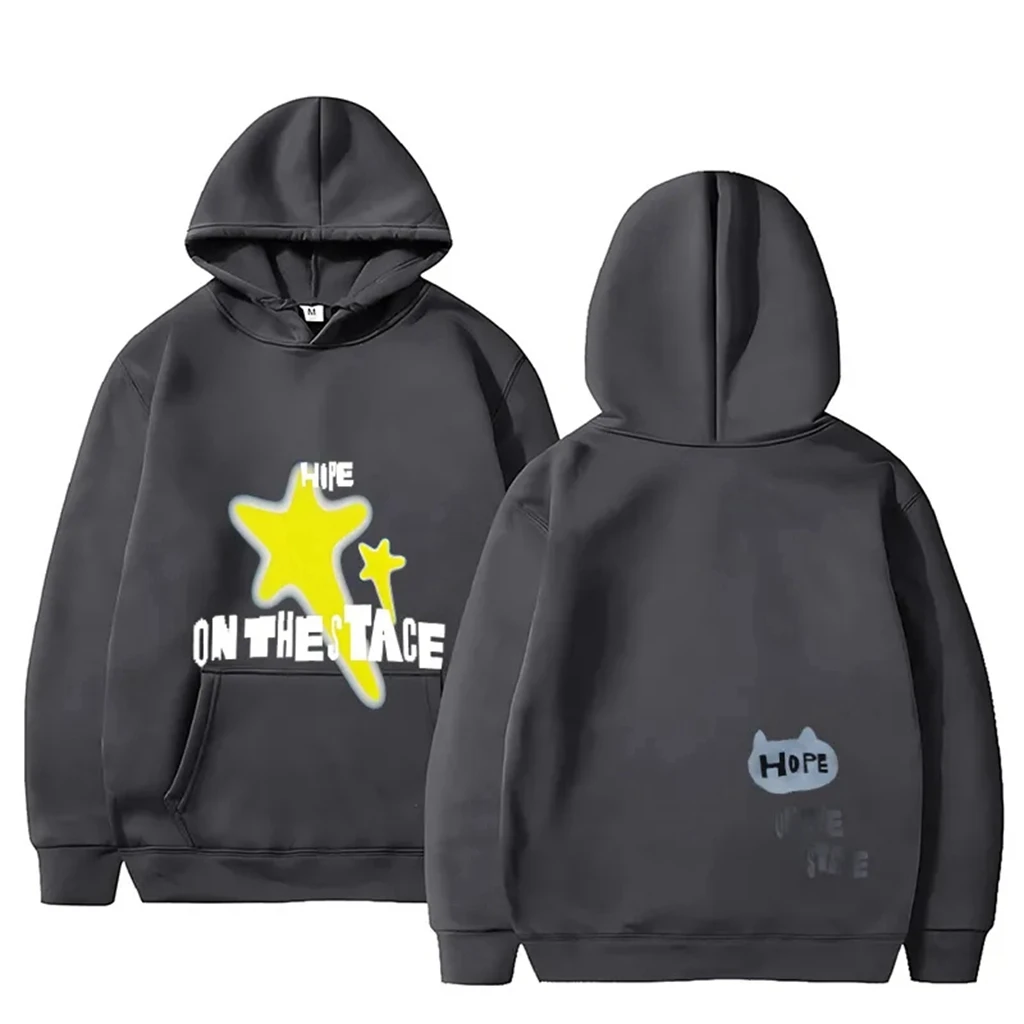 

jjhope kpop Y2K hope ON STREET Printe NESTFESTHoodies Pullover Woman Clothing Y2k Streetwear Loose Fashion Purple Sweatshirts