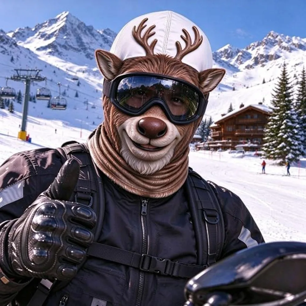3D Face Printed Old Man Balaclava Face Mask Missing Teeth Pattern Full Coverage Funny Ski Mask Elastic Breathable Eye Hole