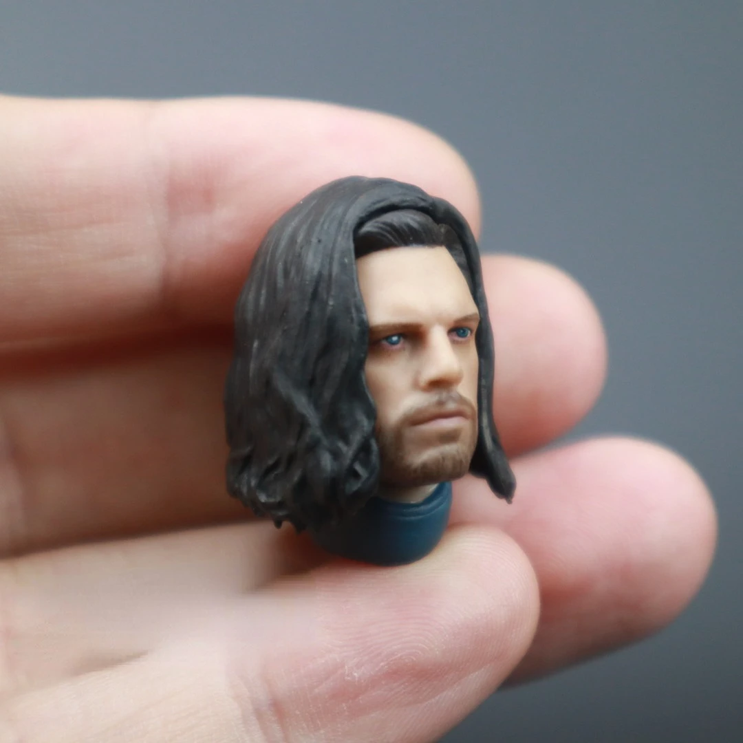 1/12 Scale male actor Sebastian Stan head sculpt fit 6 inches body model