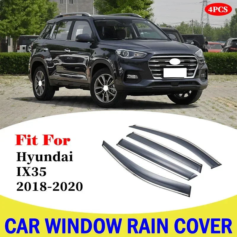 

Car Window Deflectors Rain Shield For Hyundai IX35 2018-2020 Car Wind Deflector Guard Vent Sun Visor Cover Styling Accessories