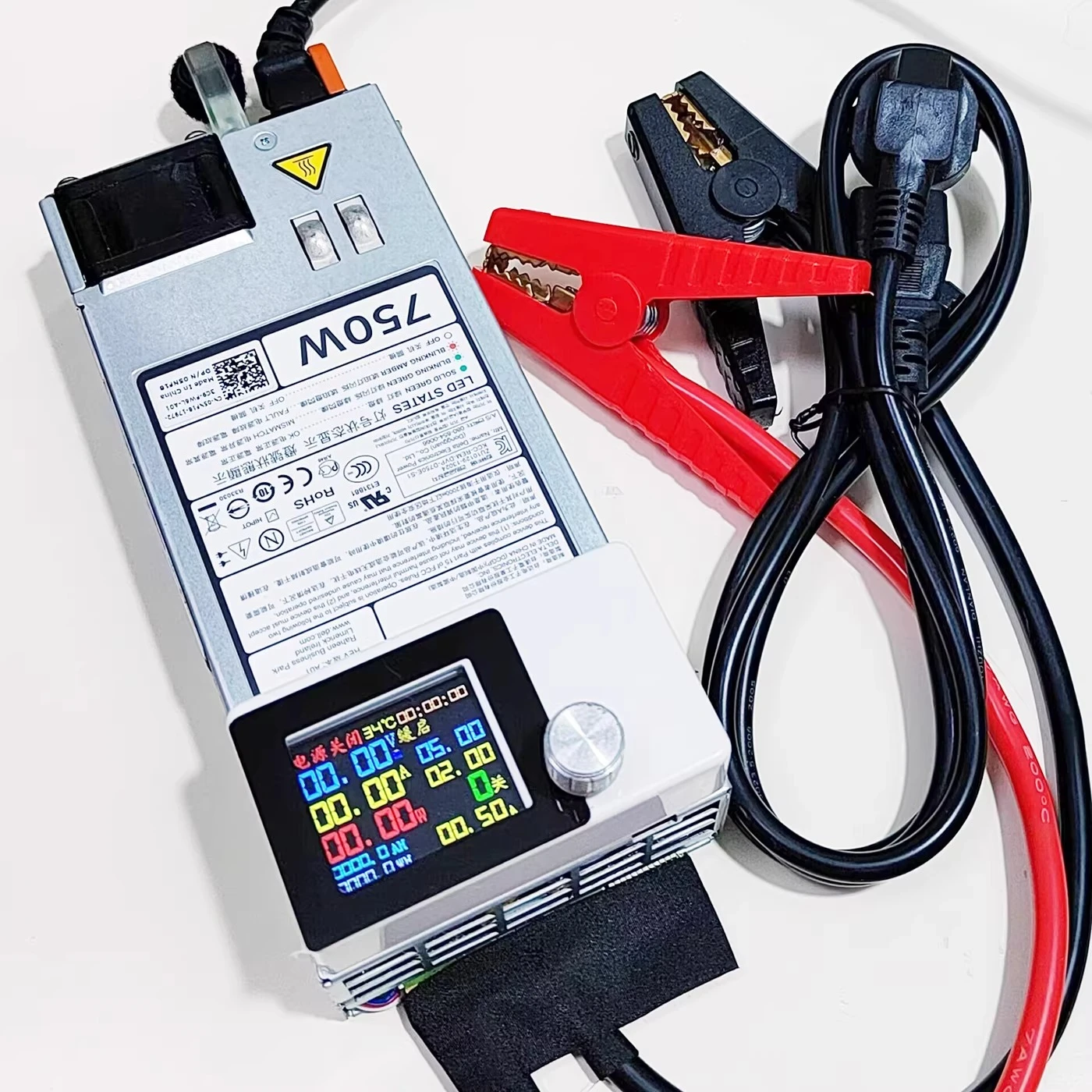 Color Display Variable Voltage for Lab & Battery Charging D750ES1S3 Server to Adjustable Power Supply Kit