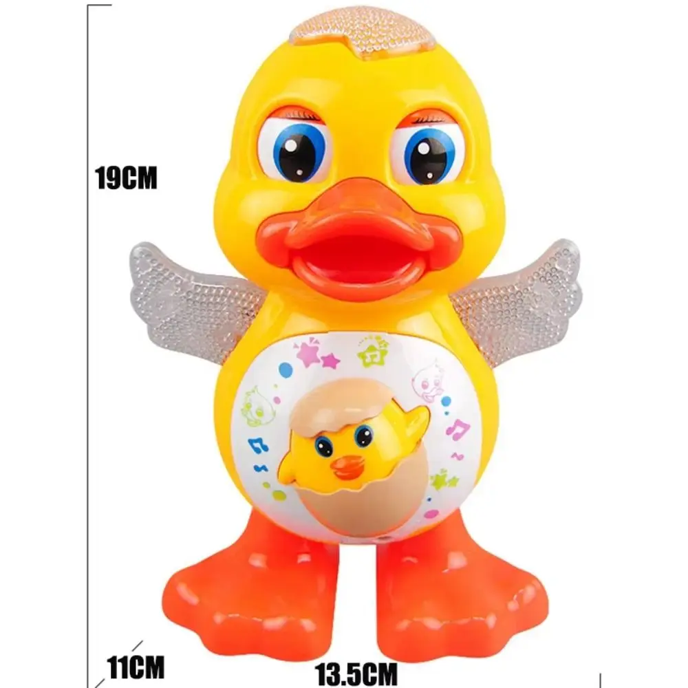 with Flashing Lights Dancing Duck Toy Cartoon Sing Dance Interactive Musical Animal Shake Body Electronic Toys Kids