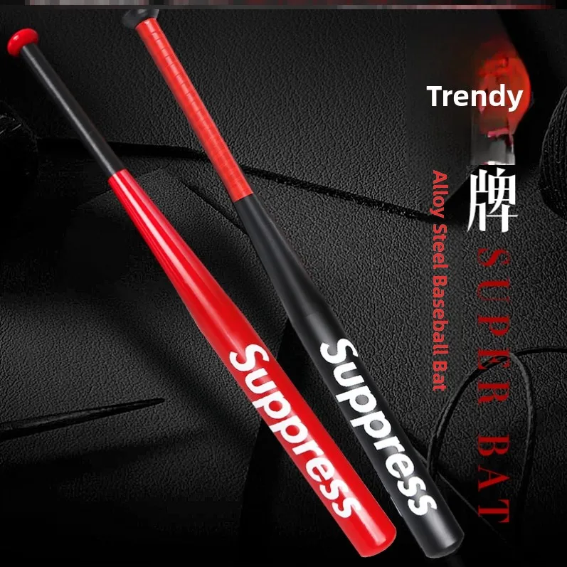 thickened-alloy-baseball-bat-self-defense-iron-rod-car-mounted-anti-attack-black-matte-surface-legal-for-men-sports-fitness