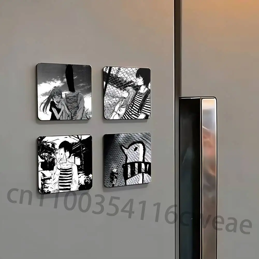 G-Goodnight Anime P-Punpun Fridge Magnets Refrigerator Card Kitchen Metal Icebox Cabinet Magnetic Cards