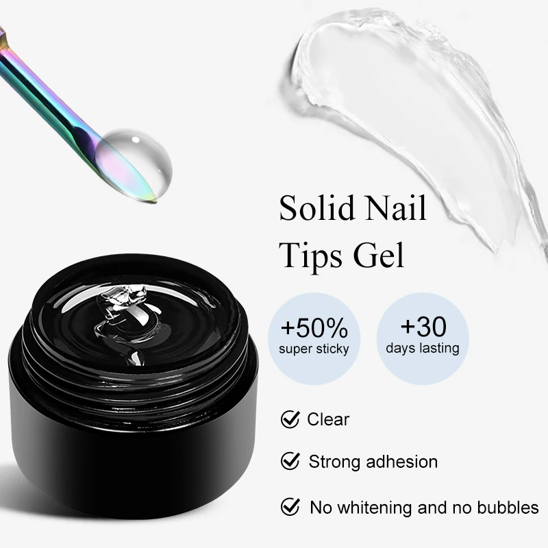 10 متر MSRUIOO الصلبة مسمار نصائح هلام لتوسيع بسرعة مسمار شفاف غير عصا اليد ثلاثية الأبعاد النمذجة نحت عصا حجر الراين الورنيش #4