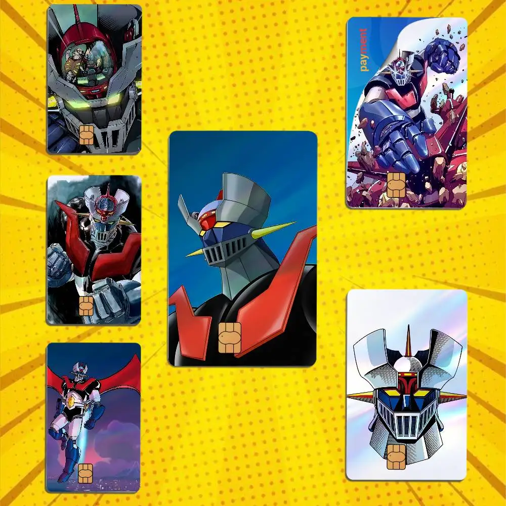 Koji Kabuto Iron Cutter Mazinger Z Card Stickers Credit Card DIY Card Protector Stickers Film Skin CoverHolographic Stickers