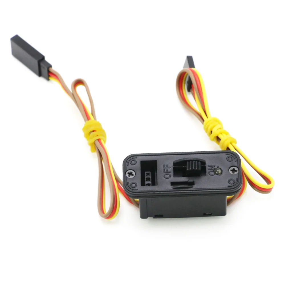 RC-Schalter-Steck verbinder Hochleistungs-RC-Schalter mit LED-Anzeige jr rc Ein-Aus-Steck verbinder Zubehör für Empfänger zubehör