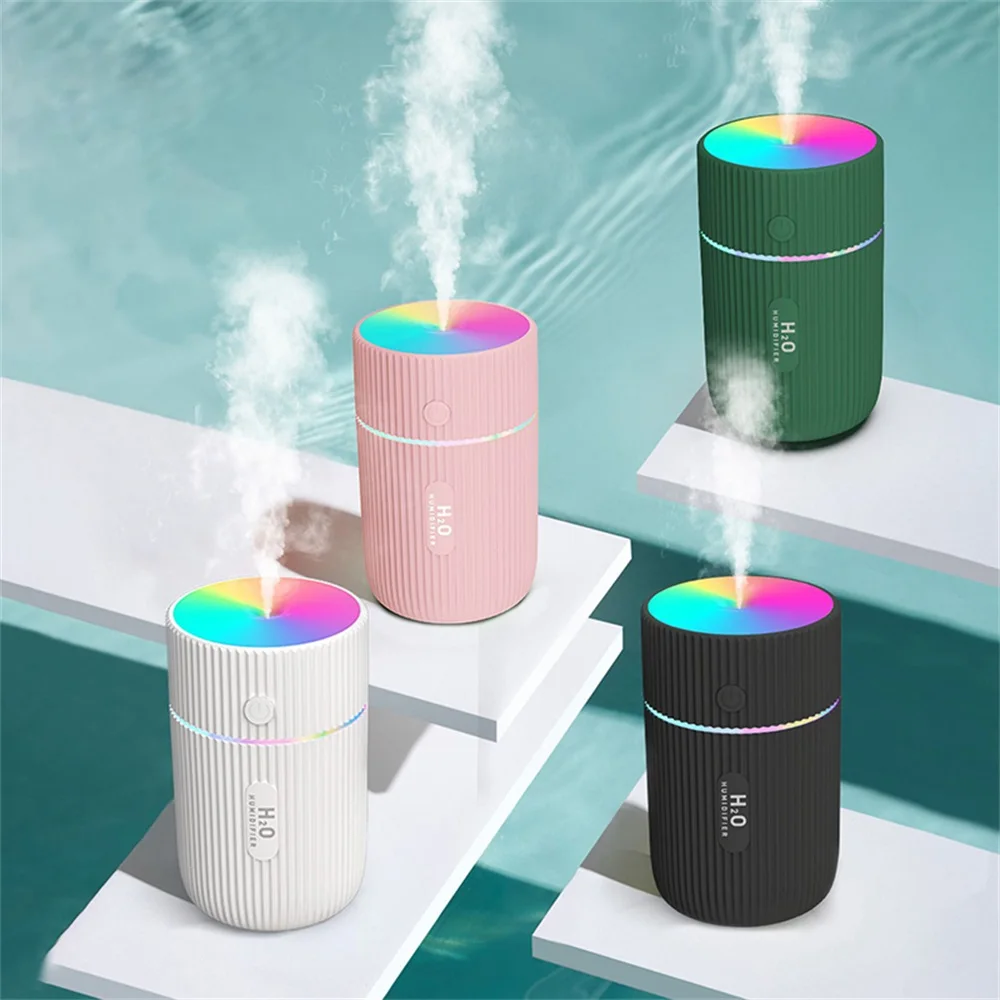 220ML Mini Car Air Humidifier USB Ultrasonic Essential Oil Diffuser Smart Purifier Home Aroma Anion Mist Maker LED Night Light