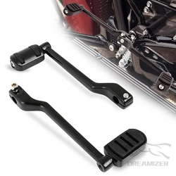 Heel Toe Shift Pegs Front and Rear Shifter Levers Pedals for Harley Davidson 1986-2017 FL Softail 1988 Road King Street Electra