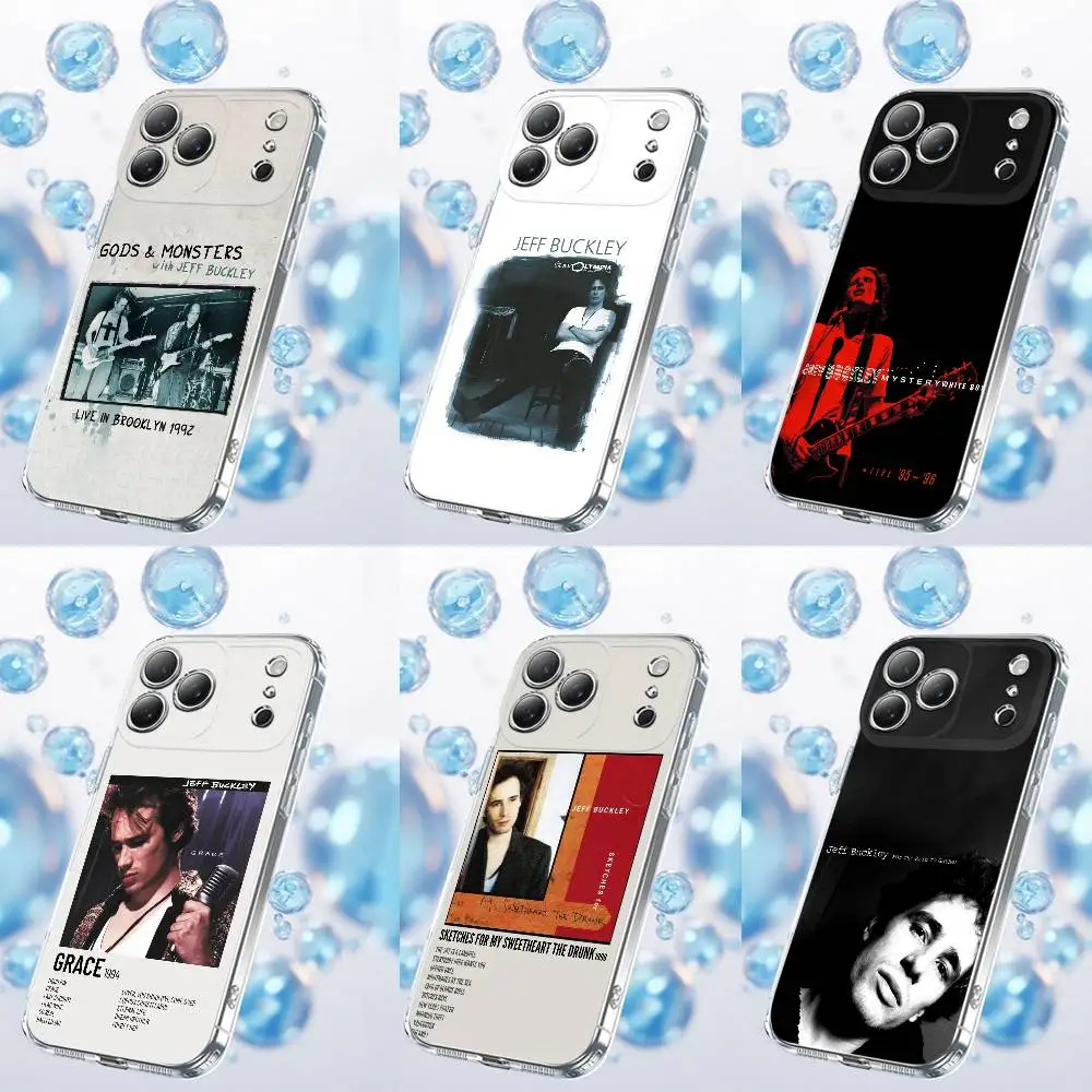 

J-Jeff B-Buckley Grace Phone Case For iPhone 17,16,15,14,13,12,11,Plus,Pro,Max,Plus,E,Air,Mini Transparent Cover