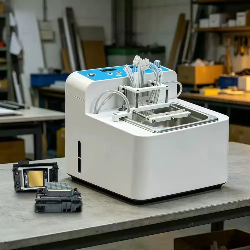 Printhead Cleaning Machine Ultrasonic Automatic Print Head Cleaner for 1600/DX7/I3200/XP600 Nozzle Unblocker & Flushing Tool view 3