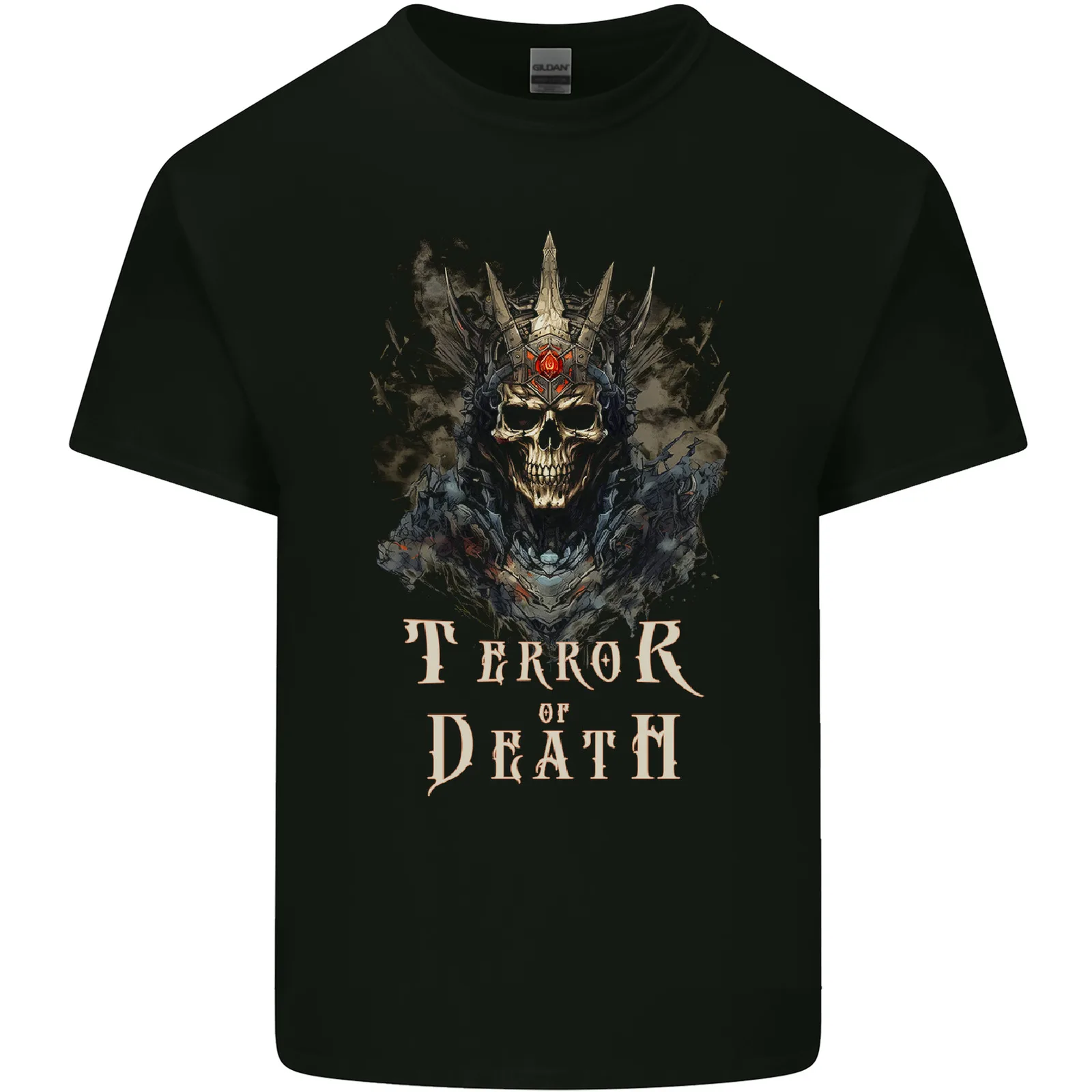

Terror of Death Skull Demon Mens Cotton T-Shirt Tee Top