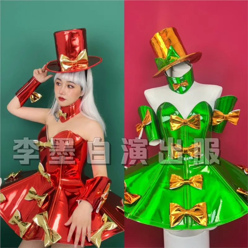 Bow Dress Christmas Costume Party Armor Three-dimensional Performance Clothing