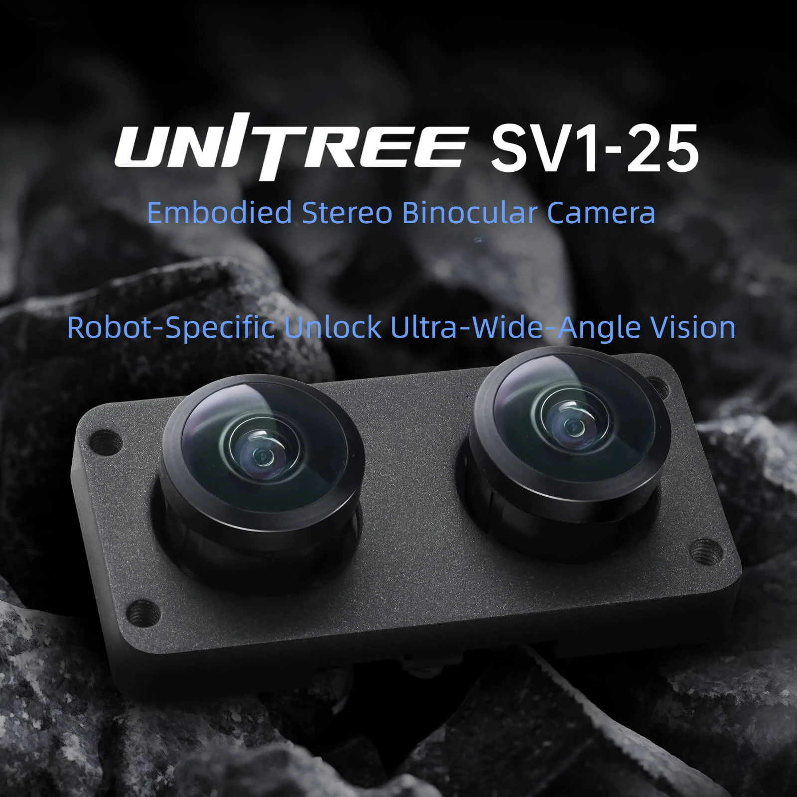 

Unitree SV1-25 Miniature Micro Embodied Stereo Binocular Camera (RGB Global Shutter USB Camera)