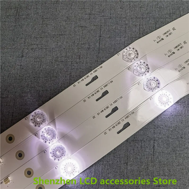 FÜR MS-L1084 R72-32D04-020-13 CBE-01 E 365061    595 mm 6 V 6 LEDs, 32 Zoll, 100 % neue LCD-TV-Hintergrundbeleuchtungsleiste aus Aluminium