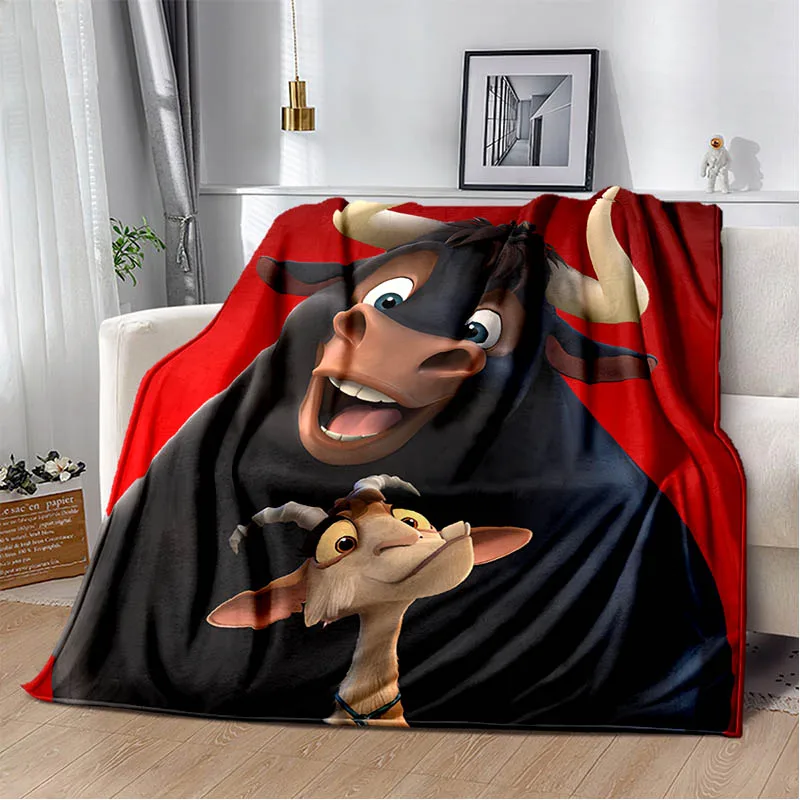 Ferdinand Cartoon Printing Blanket Fashion Warm Blanket Blankets For Beds Picnic Blanket Cooling Blanket Birthday Gift