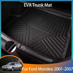 For Ford Mondeo 2 MK3 Accessories 2001~2007 2002 Auto Trunk Mat Floor Tray Liner Cargo Boot Carpe Waterproof Anti-slip EVA Car