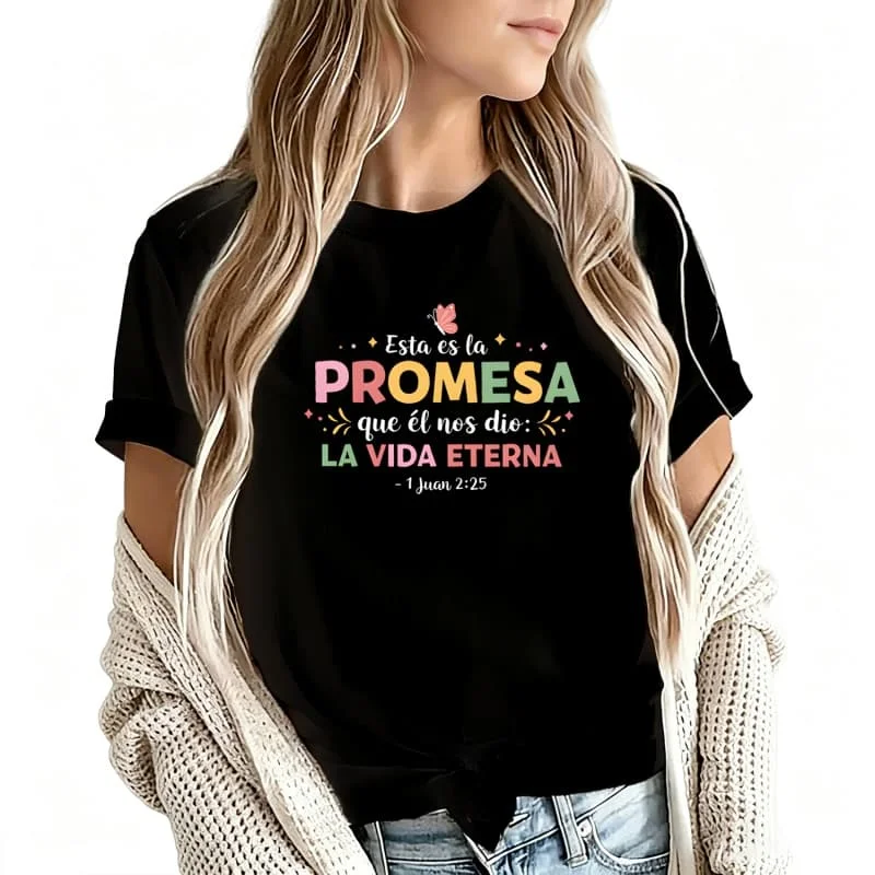 This Is the Promise Women's T-Shirt 100% Cotton Funny Graphic Short Sleeve Tee Novelty Shirt Casual Crew Neck Top S-5Xl