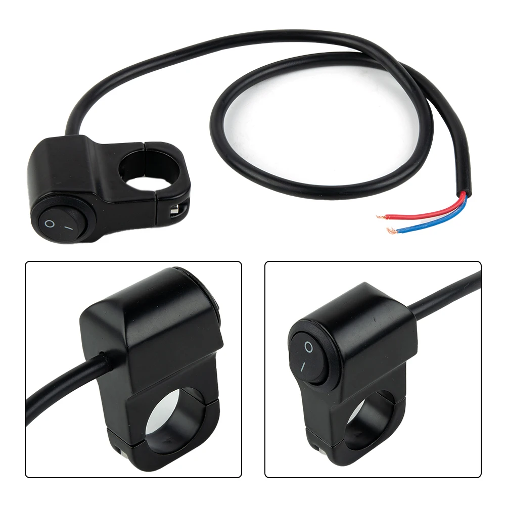 7/8in Motorcycle Handlebar Headlight ON/OFF Switch Light Button Aluminum Alloy Waterproof Fog Spotlight Switch For Scooter ATV