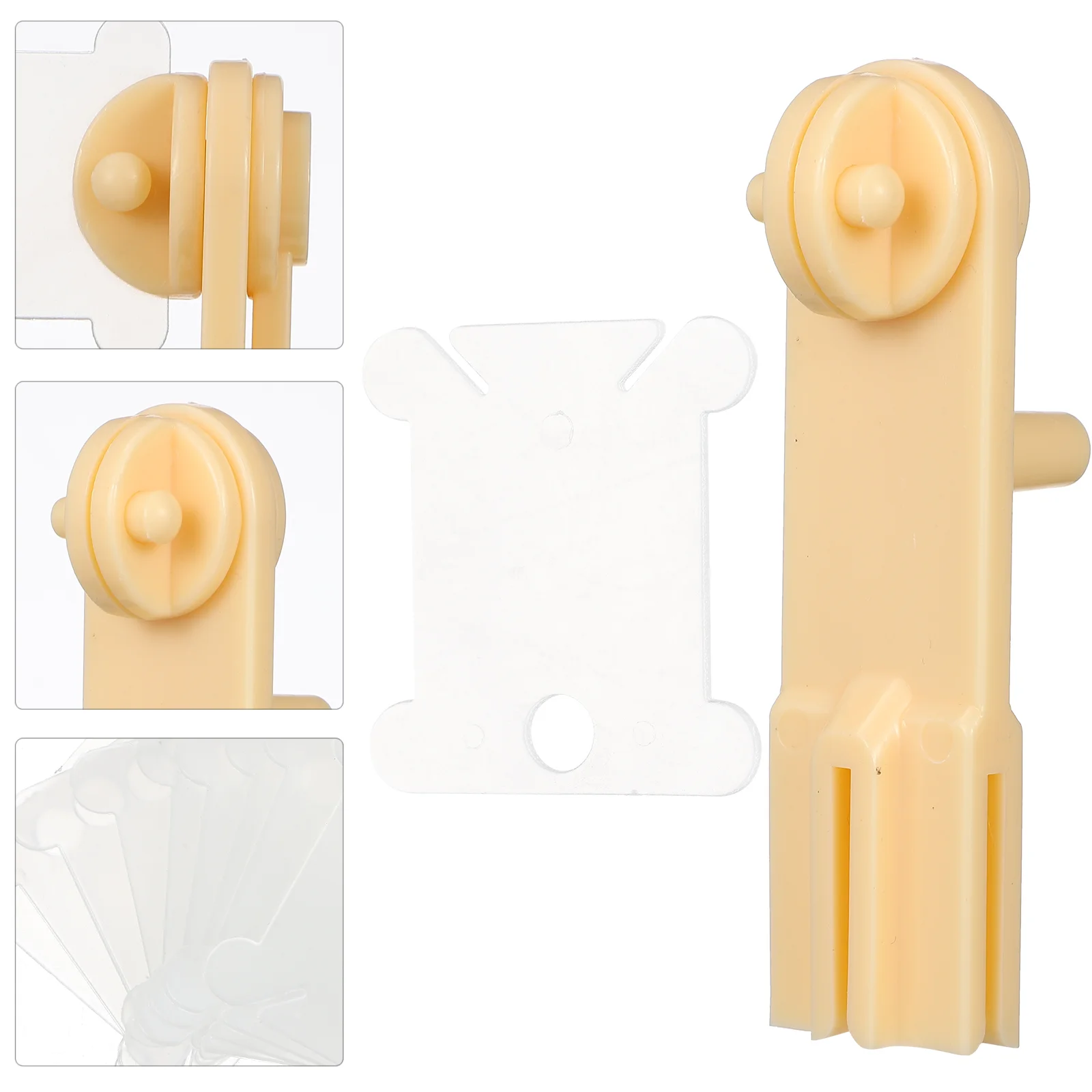 Embroidery Spool Winder Brackets Plastic Thread Holder White Organizer Black Sewing