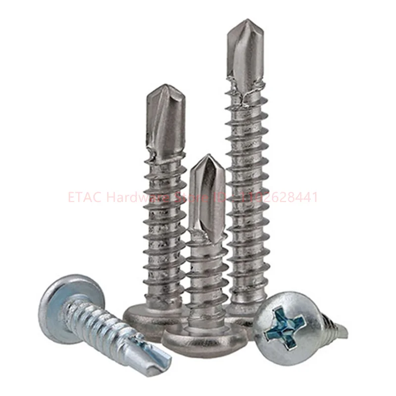 

M3.5-M6.3 Phillips Stainless Steel Self Drilling Screw Wood Thread Self Tapping Screw Pan Head Self-Tapping Bolt