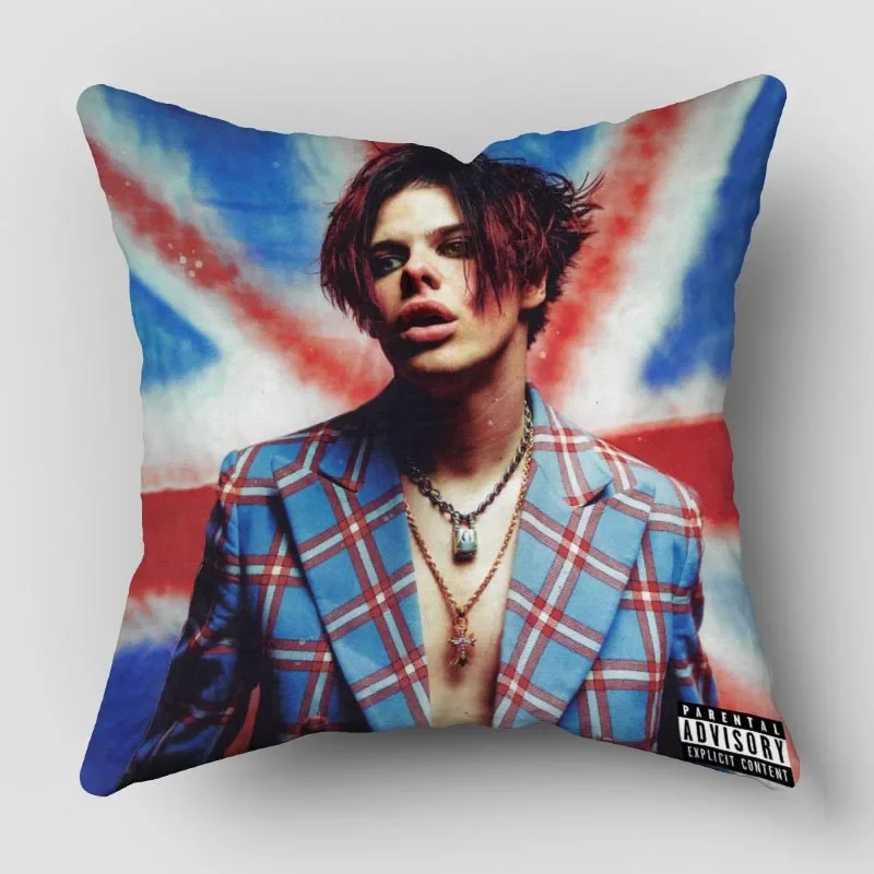 Musife-yungblud枕カバーアート、ジッパー式枕カバー、卸売、35x35 cm、40x40 cm、45x45cm