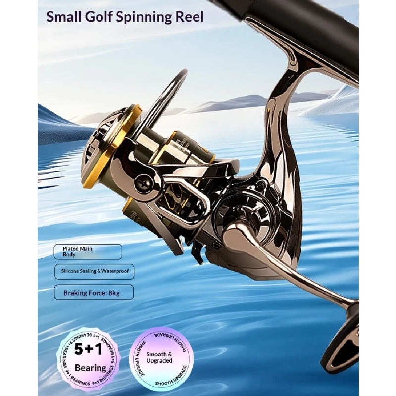 Trolling Reel - Spinning Reel Small Golf All Metal
