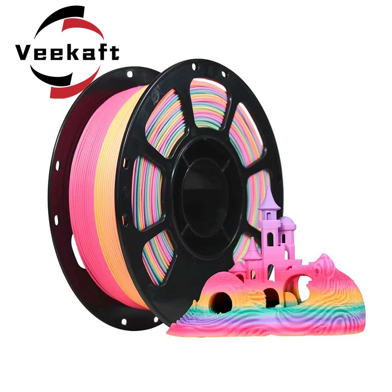 

Veekaft 3d printing filaments PLA matte series PLA filament matte texture compatible with bamboo consumables