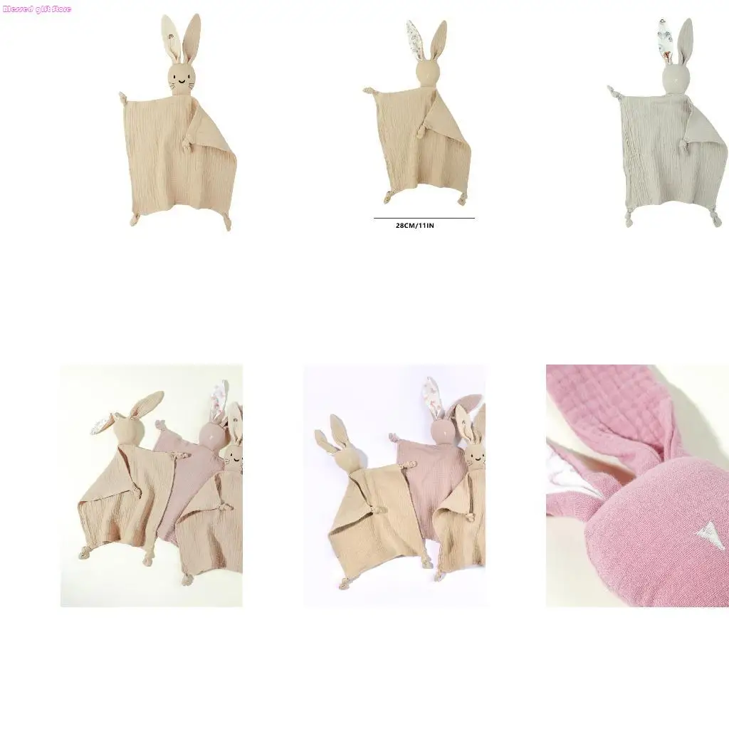 

D0JC благоприятное для кожи хлопковое детское успокаивающее полотенце для новорожденных, мягкое одеяло для малышей