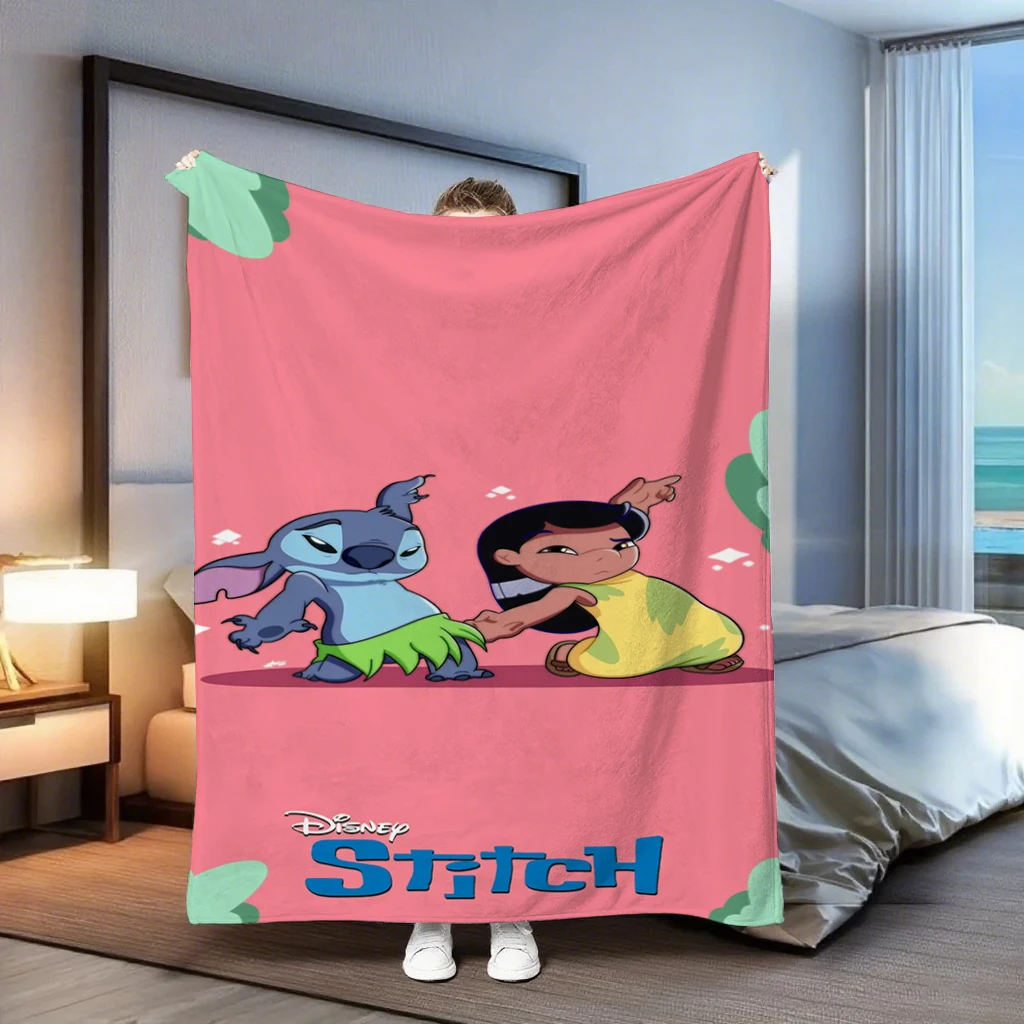 

Disney Stitch printed soft blanketMulti-purpose blanket suitable for office, living room, bedroom, camping and traveling.