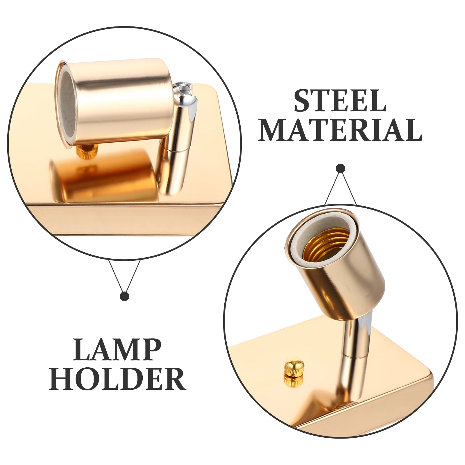 

E27 Lamp Socket Holder Steel Made Ceiling Wall Mount Light Bulb Base For Diy Lamp Repair Kit Lighting Fixture Accessory