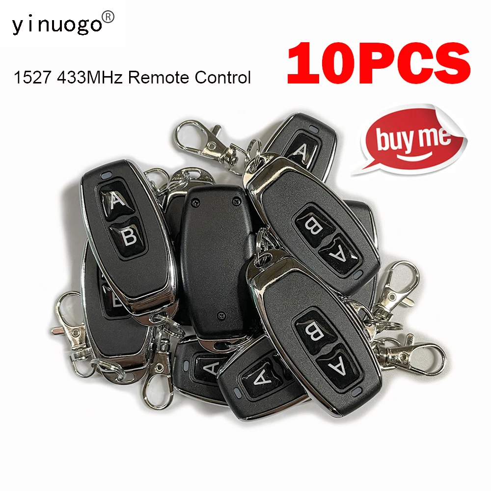 

10PCS 433mhz 1527 Learning Code Remote Control For Garage Door Receiver 433.92mhz Switch Receiver Gate Controller Alarm System