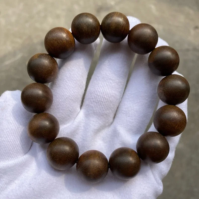 Authentic Cambodia Bodhisattva Chess Qing Emperors Agarwood Men and Women Amusement Article Bracelet Natural Rosewood B