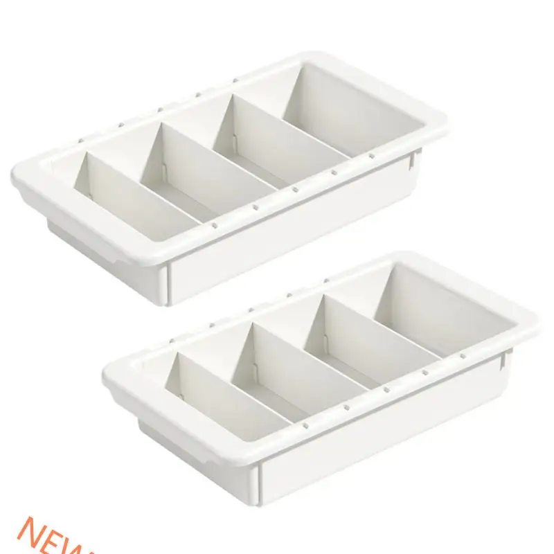 Drawer Storage Tray ABS Materials Adjustable Size Organization