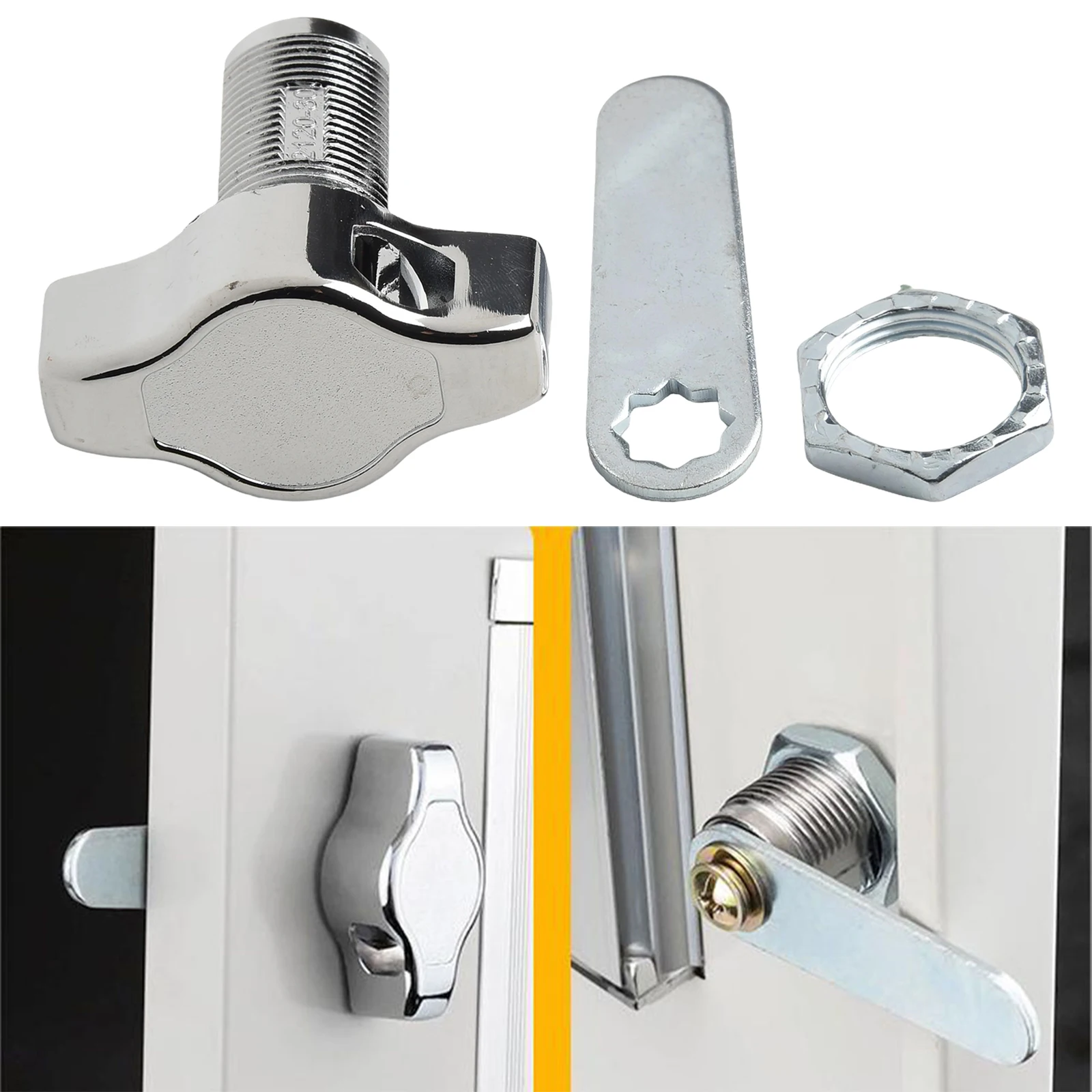 Cabinet Door Padlock Cabinet Cam Lock Keyless Mechanical Door Lock Signage Box Door Padlock 16/20/25/30mm